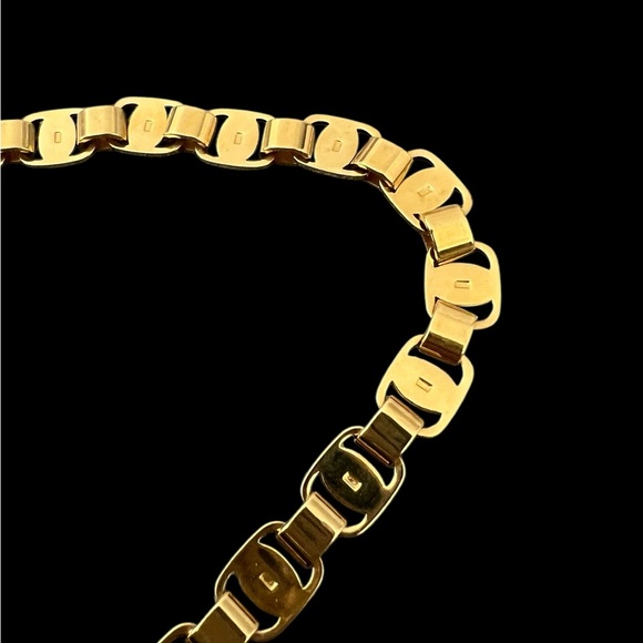 SALVATORE FERRAGAMO Vintage Gold Plated Vara Necklace - Picture 9 of 14